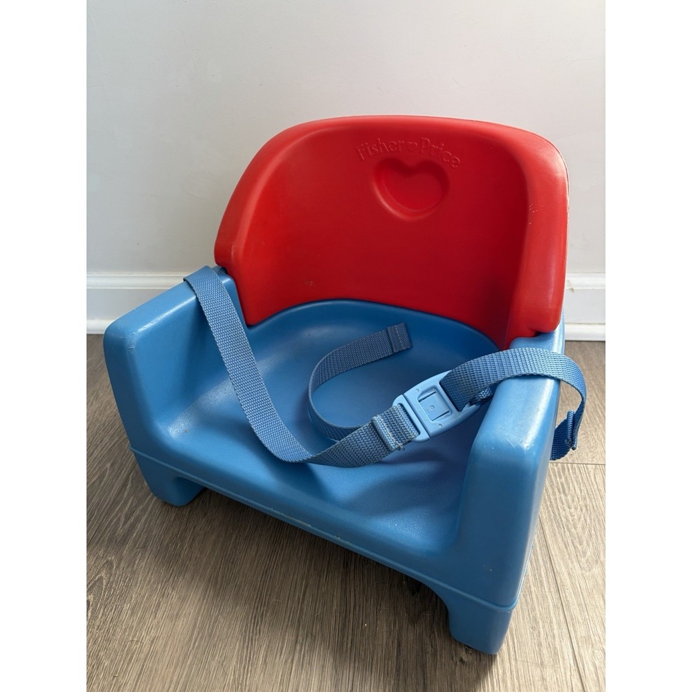 90s Y2K Fisher Price Grow With Me Booster Seat Blue Vintage Booster High Chair